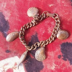 4 for $30!! Vintage Copper Shell Beach Bracelet